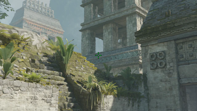 Where to aim before releasing the throw