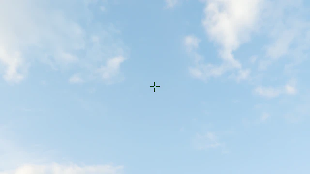 Where to aim before releasing the throw