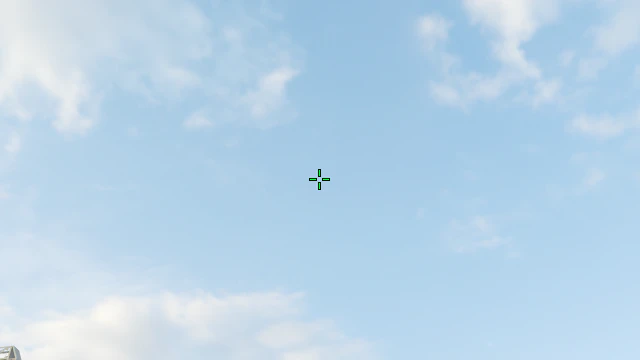 Where to aim before releasing the throw