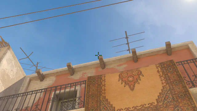 Where to aim before releasing the throw