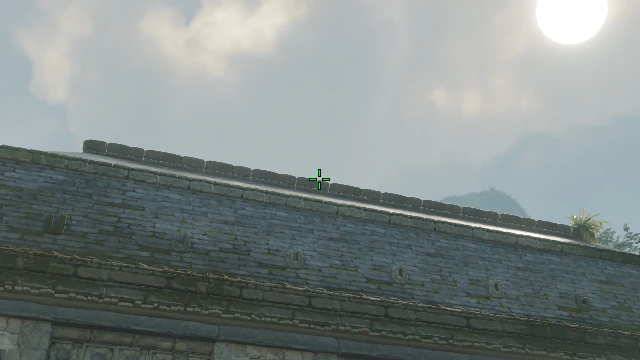 Where to aim before releasing the throw