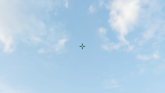Where to aim before releasing the throw