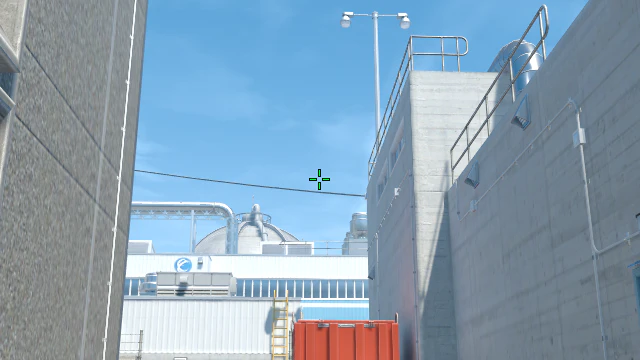 Where to aim before releasing the throw