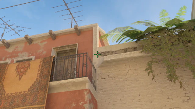 Where to aim before releasing the throw