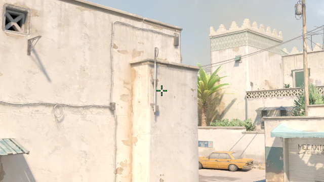 Where to aim before releasing the throw