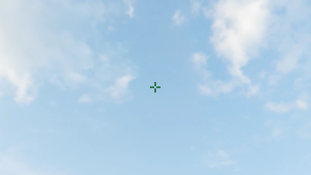 Where to aim before releasing the throw
