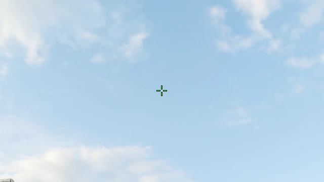 Where to aim before releasing the throw