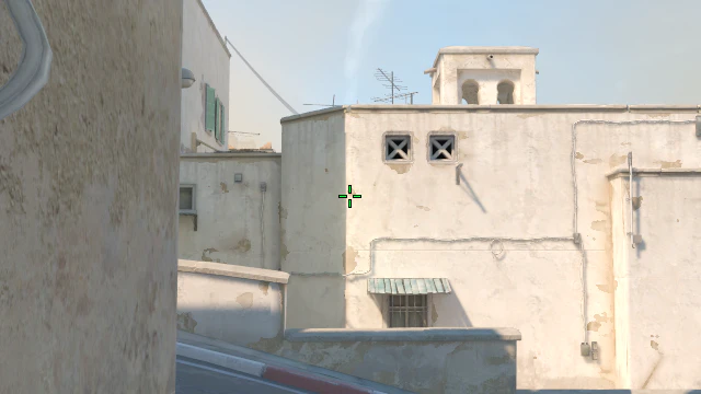 Where to aim before releasing the throw