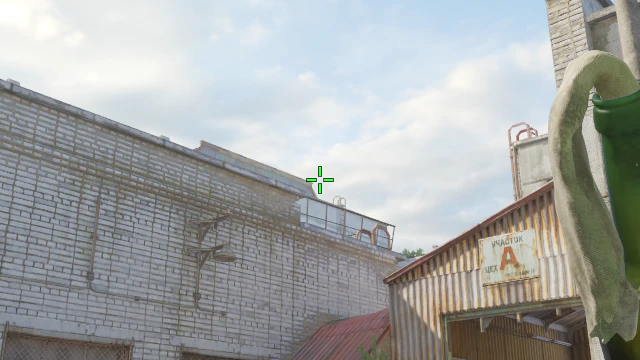 Where to aim before releasing the throw