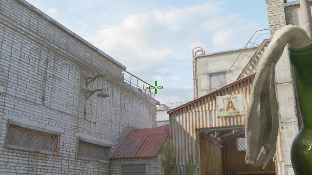 Where to aim before releasing the throw