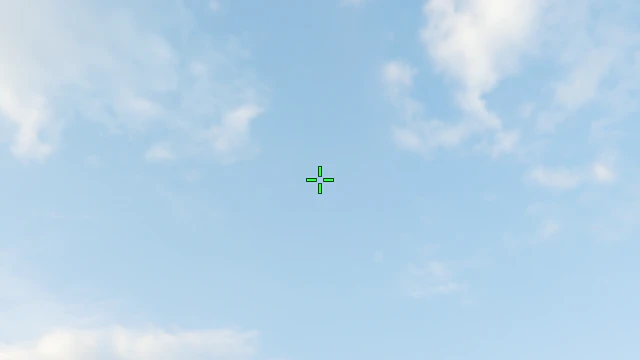 Where to aim before releasing the throw