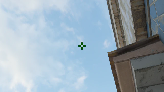 Where to aim before releasing the throw