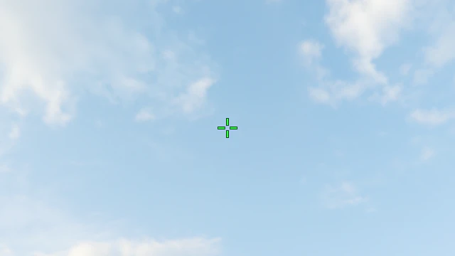 Where to aim before releasing the throw