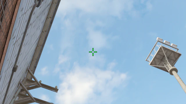 Where to aim before releasing the throw