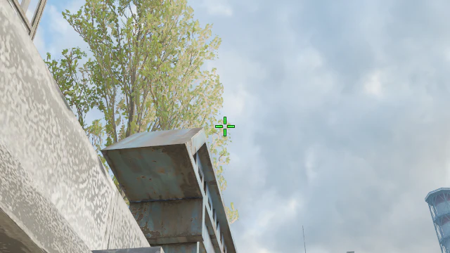 Where to aim before releasing the throw