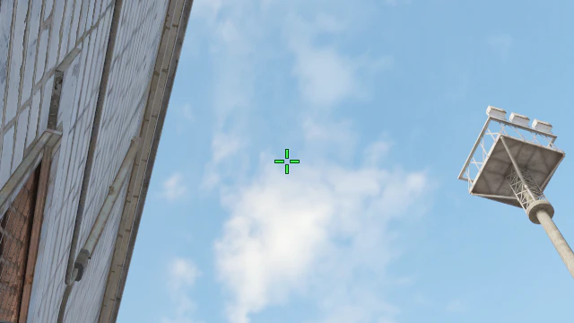 Where to aim before releasing the throw