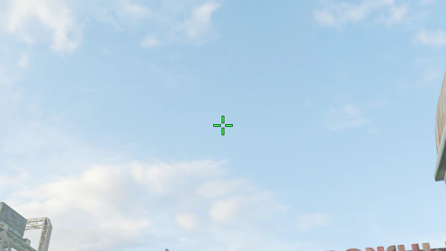 Where to aim before releasing the throw