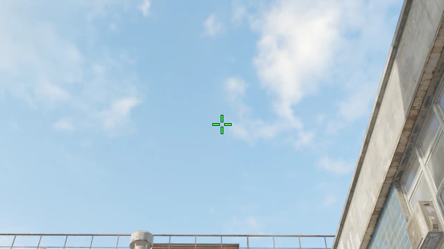 Where to aim before releasing the throw