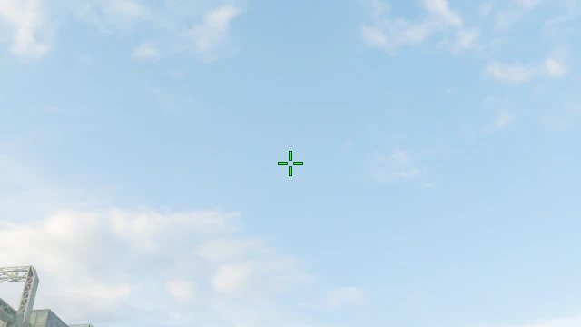Where to aim before releasing the throw