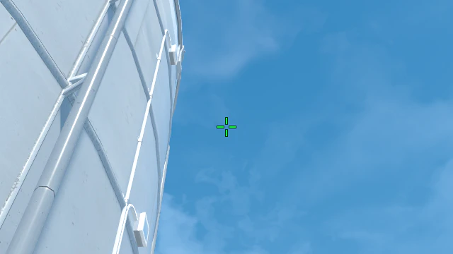 Where to aim before releasing the throw