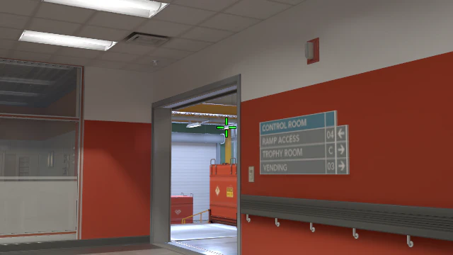 Where to aim before releasing the throw