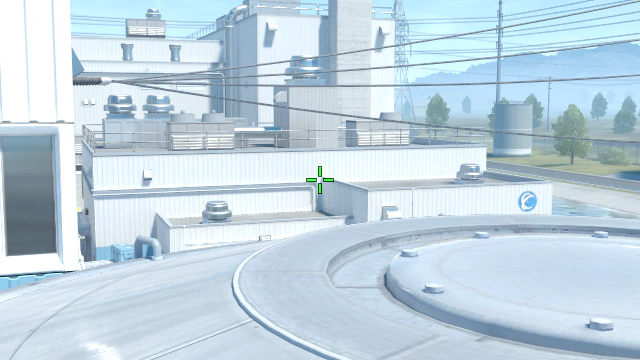 Where to aim before releasing the throw