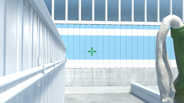 Where to aim before releasing the throw