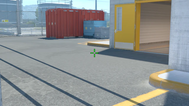 Where to aim before releasing the throw