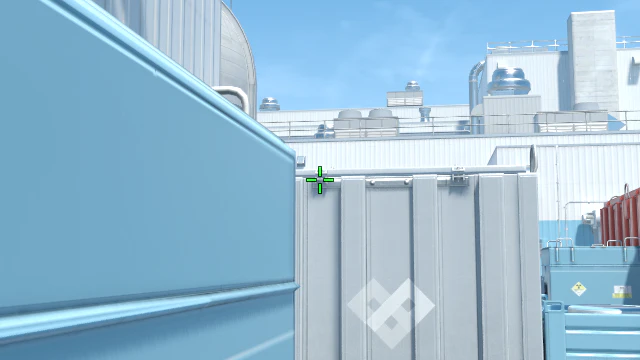 Where to aim before releasing the throw
