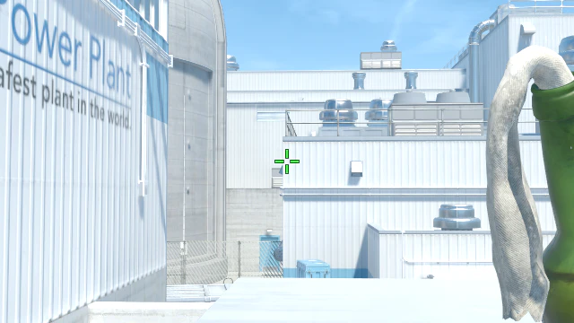 Where to aim before releasing the throw