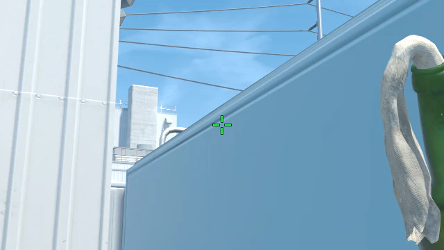 Where to aim before releasing the throw