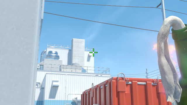 Where to aim before releasing the throw