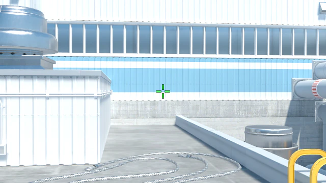 Where to aim before releasing the throw