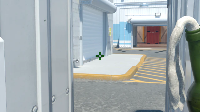 Where to aim before releasing the throw