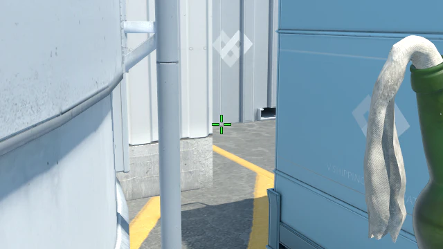Where to aim before releasing the throw