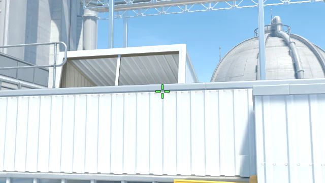 Where to aim before releasing the throw