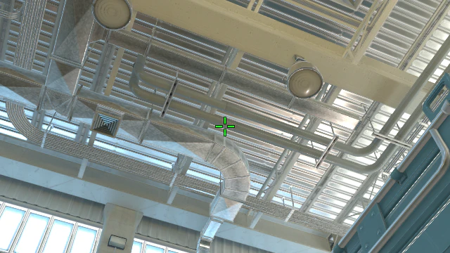 Where to aim before releasing the throw