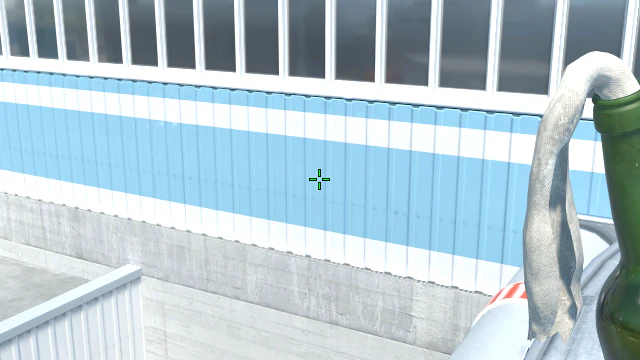 Where to aim before releasing the throw