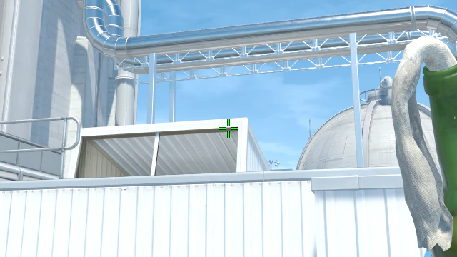Where to aim before releasing the throw