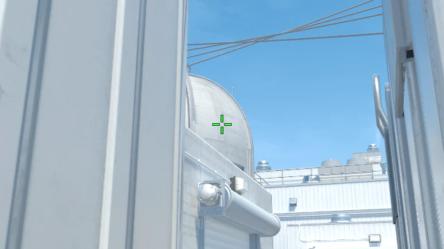 Where to aim before releasing the throw