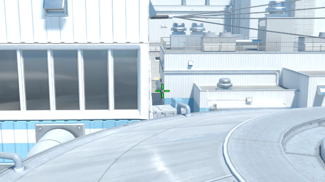 Where to aim before releasing the throw