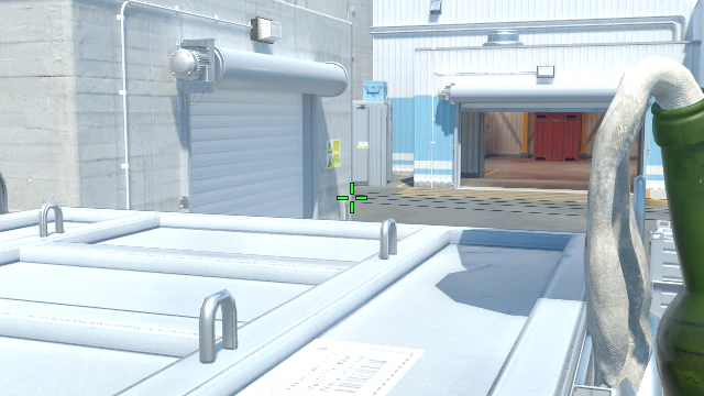 Where to aim before releasing the throw