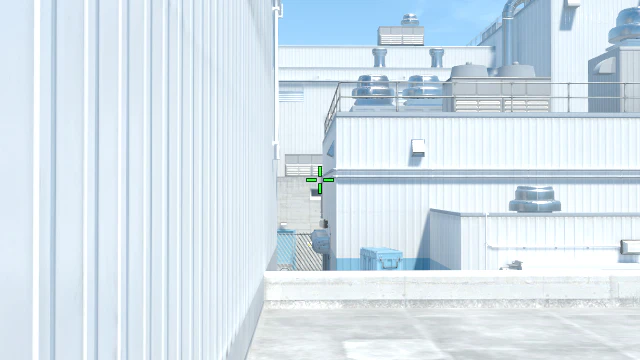 Where to aim before releasing the throw