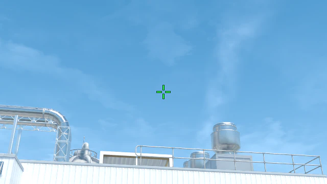 Where to aim before releasing the throw