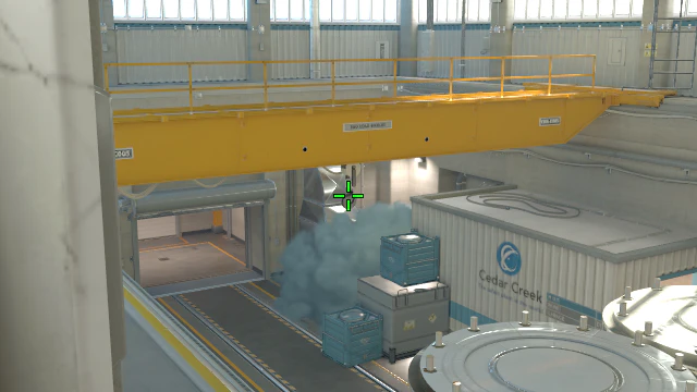 Where to aim before releasing the throw
