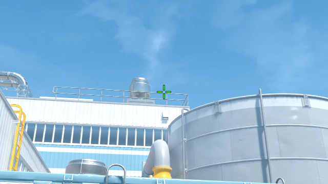 Where to aim before releasing the throw