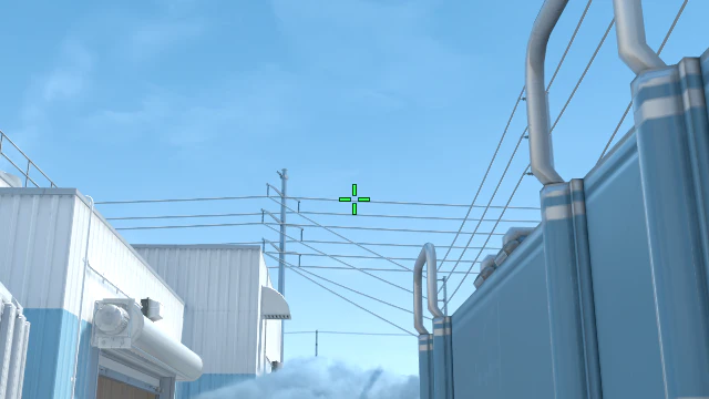 Where to aim before releasing the throw