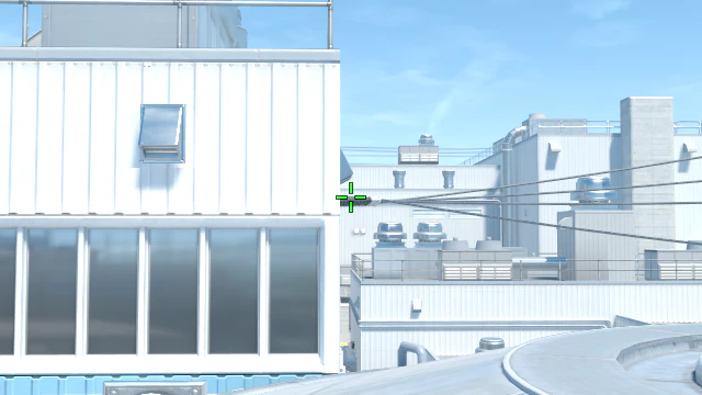 Where to aim before releasing the throw