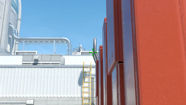 Where to aim before releasing the throw