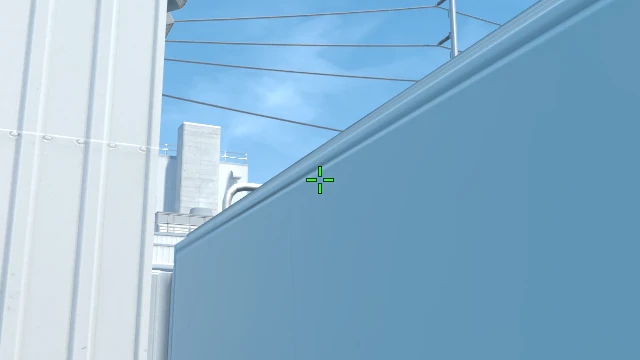 Where to aim before releasing the throw